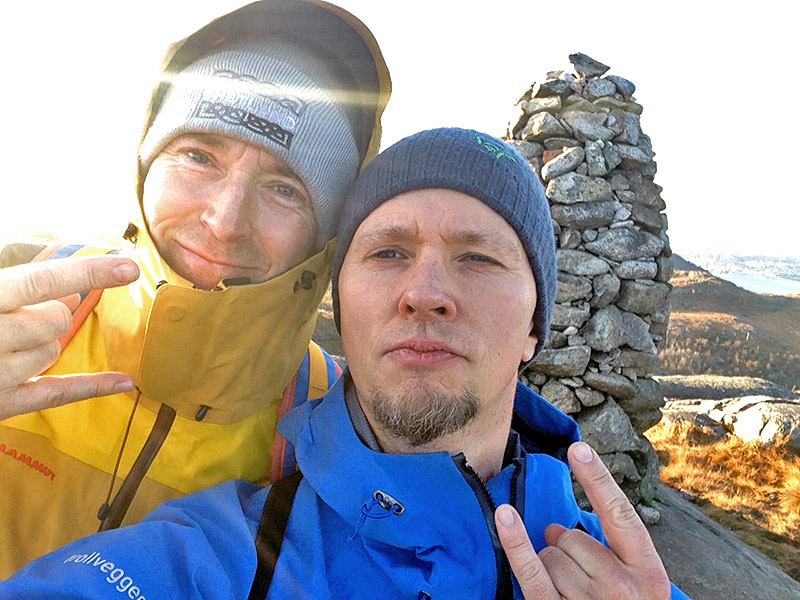 Morten Abel og Arne Hovda. (Foto: Privat, sjølfie)