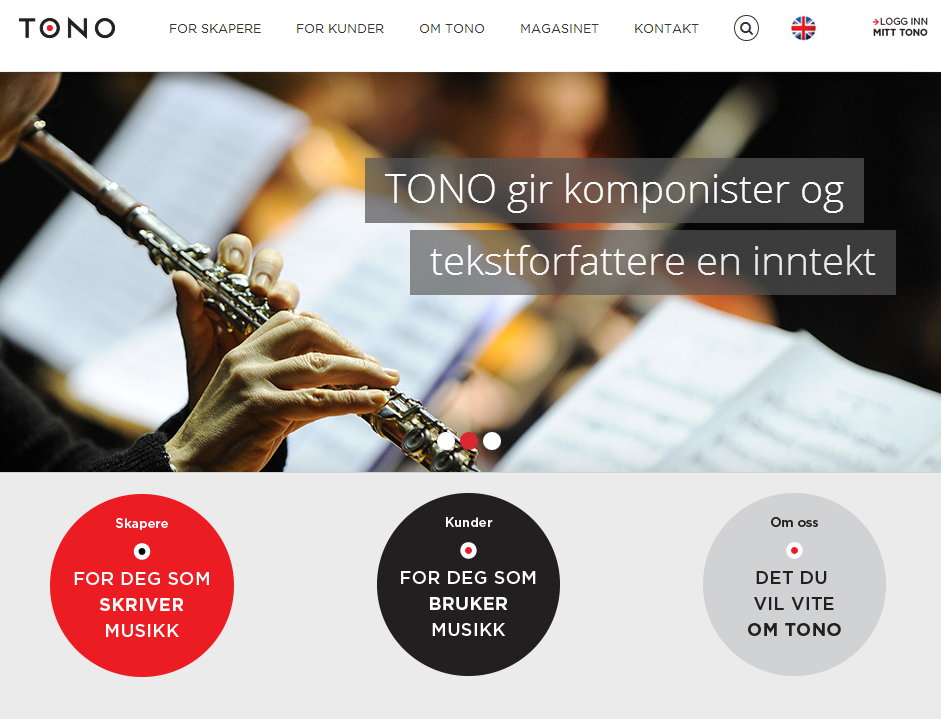 TONO nettsider TONO nettsider