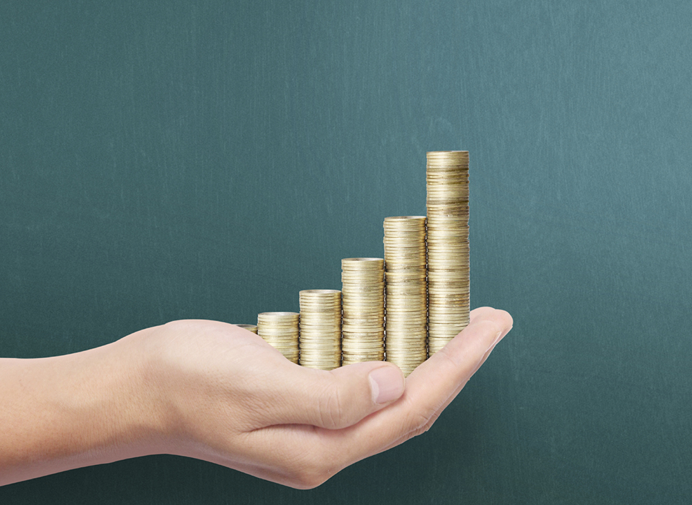 Hand put coin to money Hand put coin to money ,Business idea