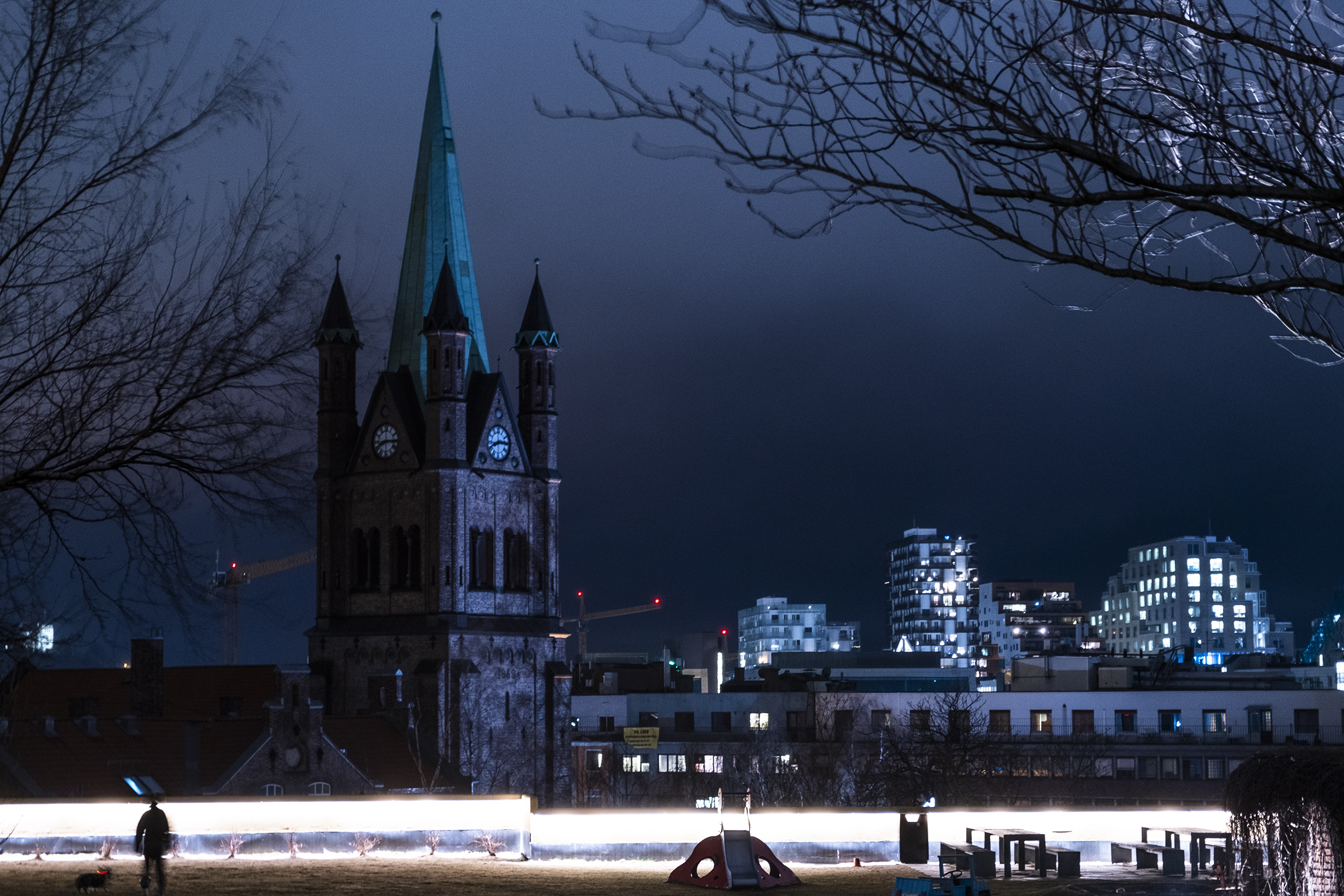 Grønland kirke kveld Grønland kirke kveld